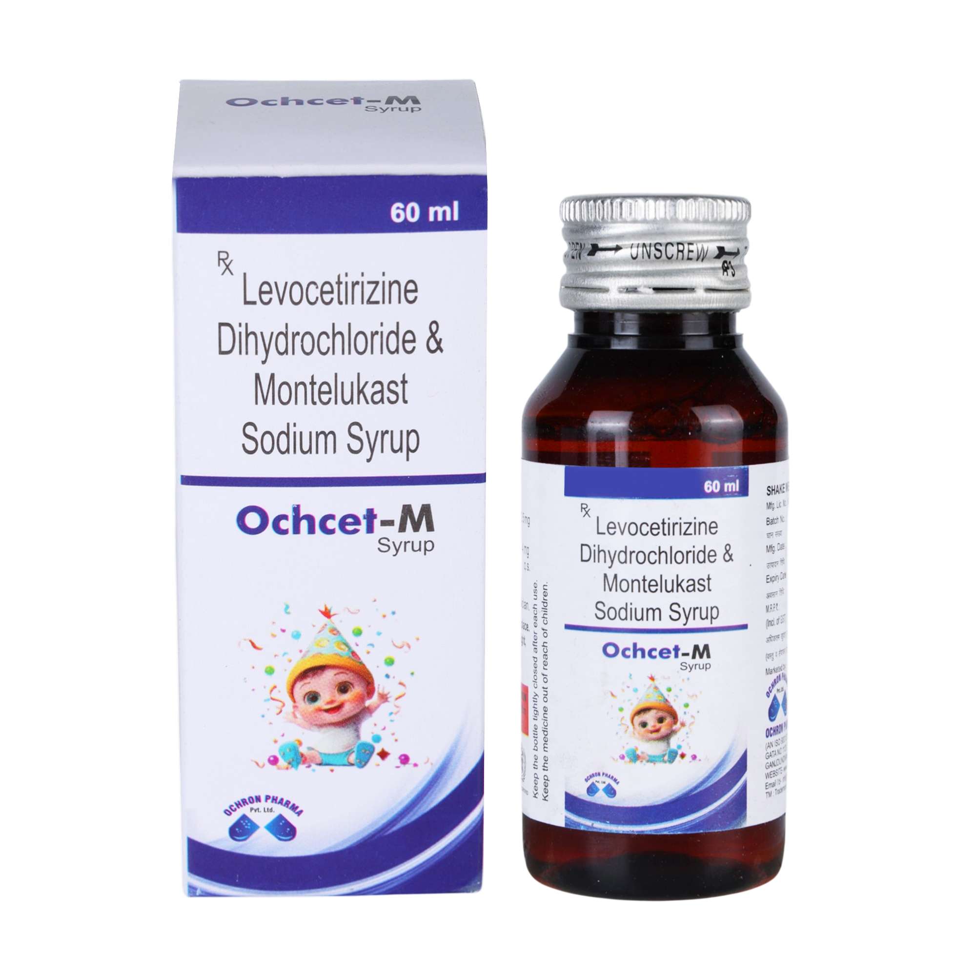 Levocetirizine Montelukast Syrup for Allergy Relief Pediatric Medicine Ochron Pharma