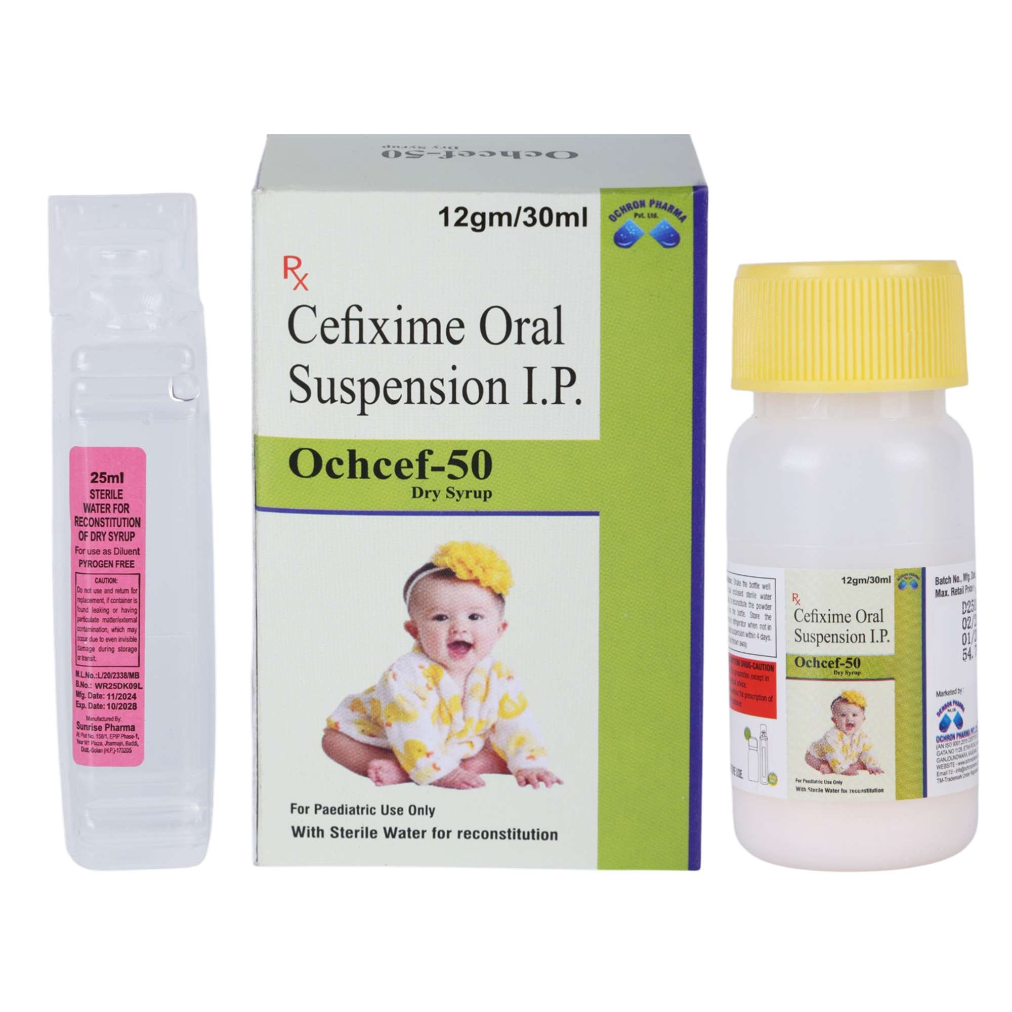 Cefixime 50mg Dry Syrup Paediatric Antibiotic Medicine Ochron Pharma