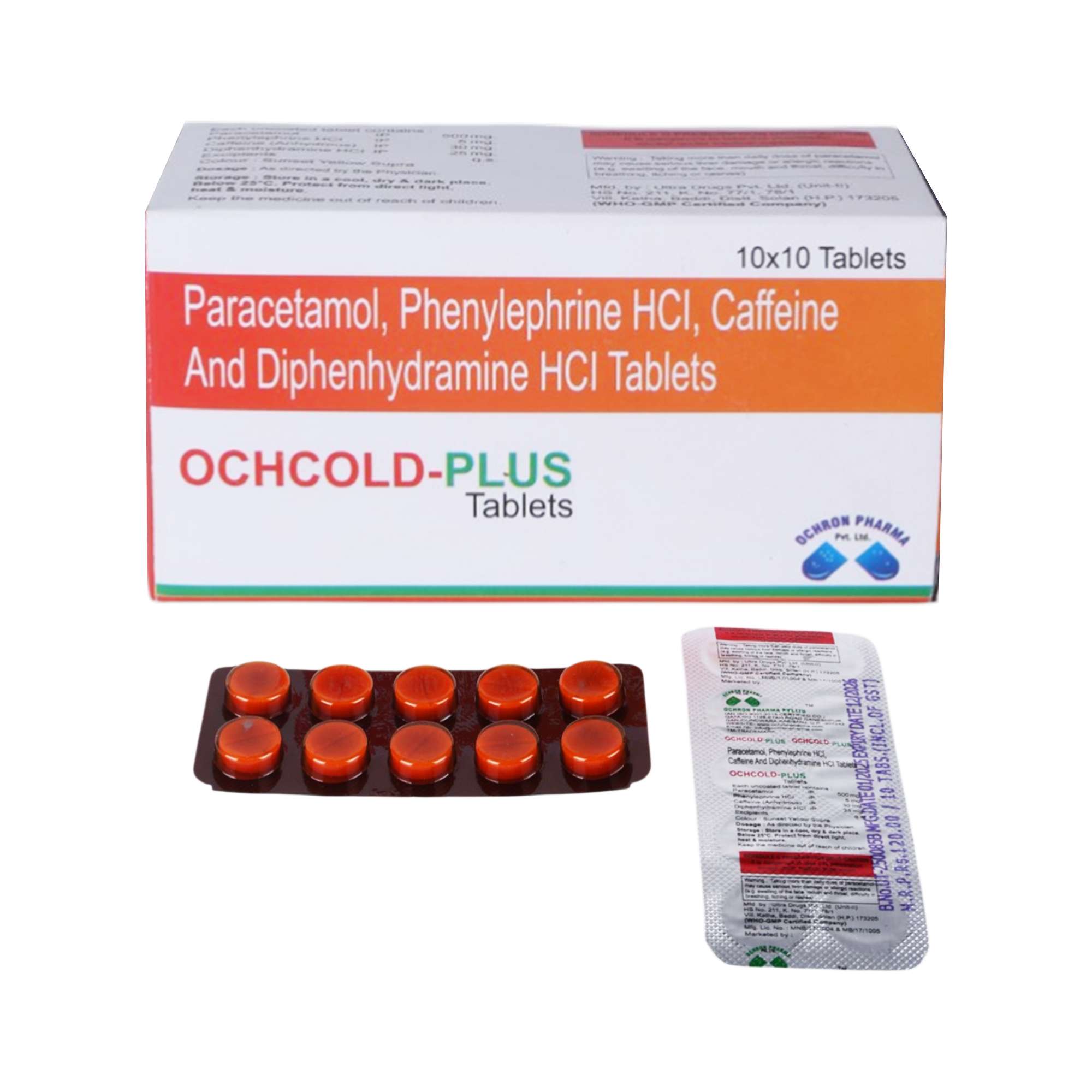 PARACETAMOL & CAFFINE OCHCOLD-PLUS TABLET OCHRON PHARMA